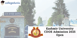 Kashmir University CDOE Admission 2025 Open; Apply Before March 13